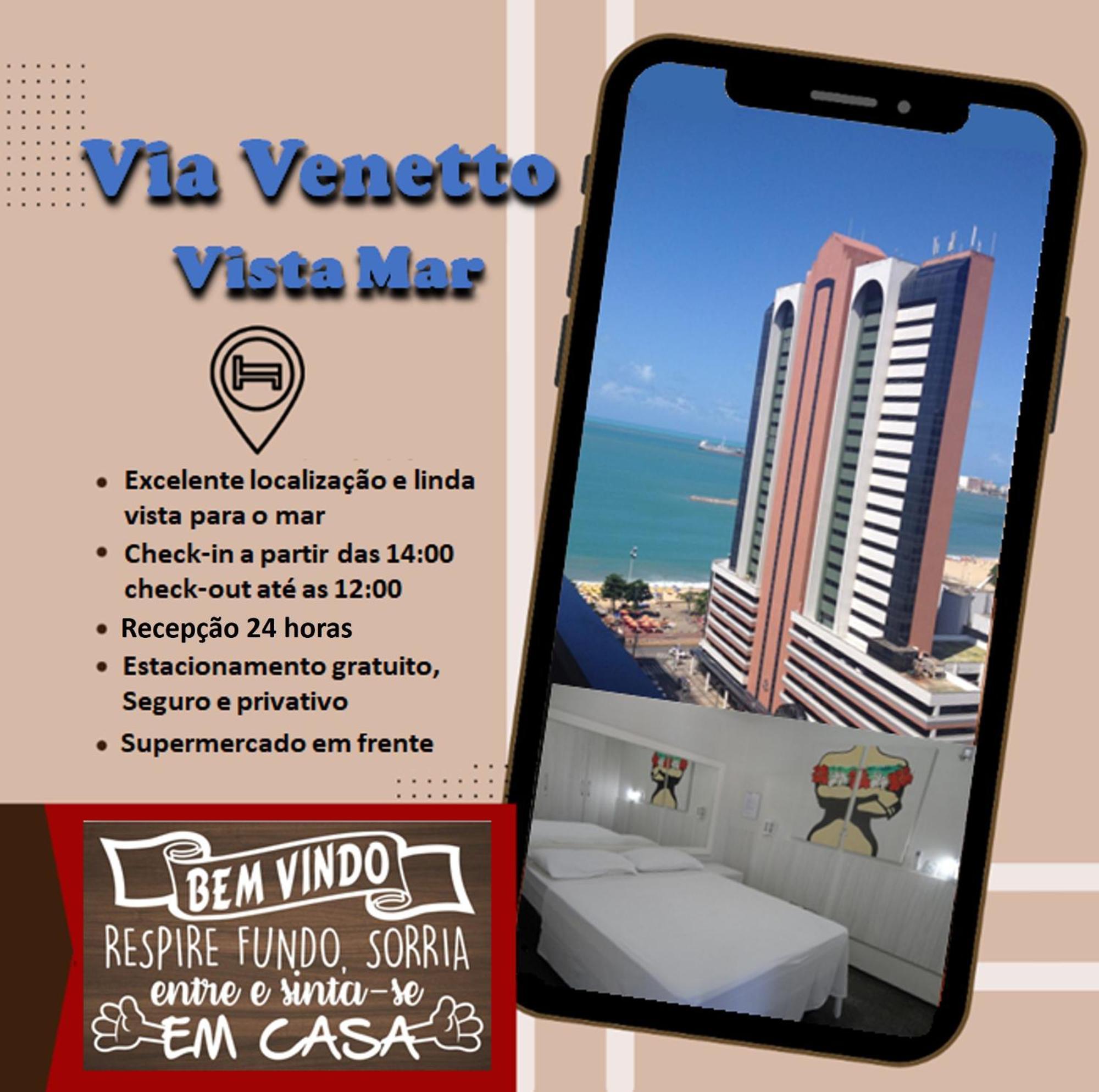フォルタレザ Via Venetto - Vista Marアパートホテル エクステリア 写真